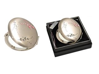Cosmetic metal round mirror "Comets"