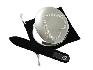 Cosmetic pocket mirror "Heart" + nail file Bohemia