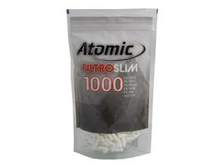 Filters for roll-up cigarettes 0163004 Atomic Slim 6x15 mm, 1000 pcs.