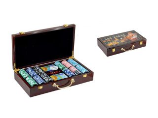 Poker set,in wooden box