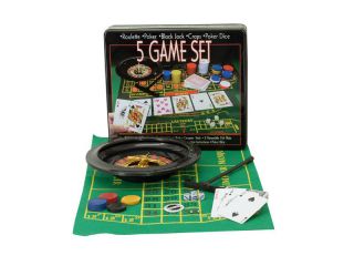 POKER SET GAME 5 IN ONE