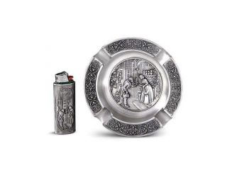 Gift set Lighter + ashtray