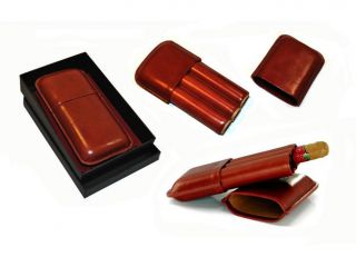 Cigar case for 3 cigars