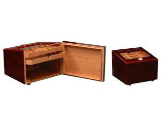 Cigar humidor box mid size for 50 cigars