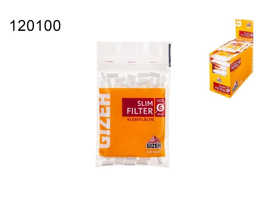 Фильтры сигаретные GIZEH XL Slim Filters 6mm. ( 3 пачки по 100шт