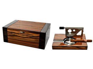 Set Cigar Humidor + Cigar Aschtray